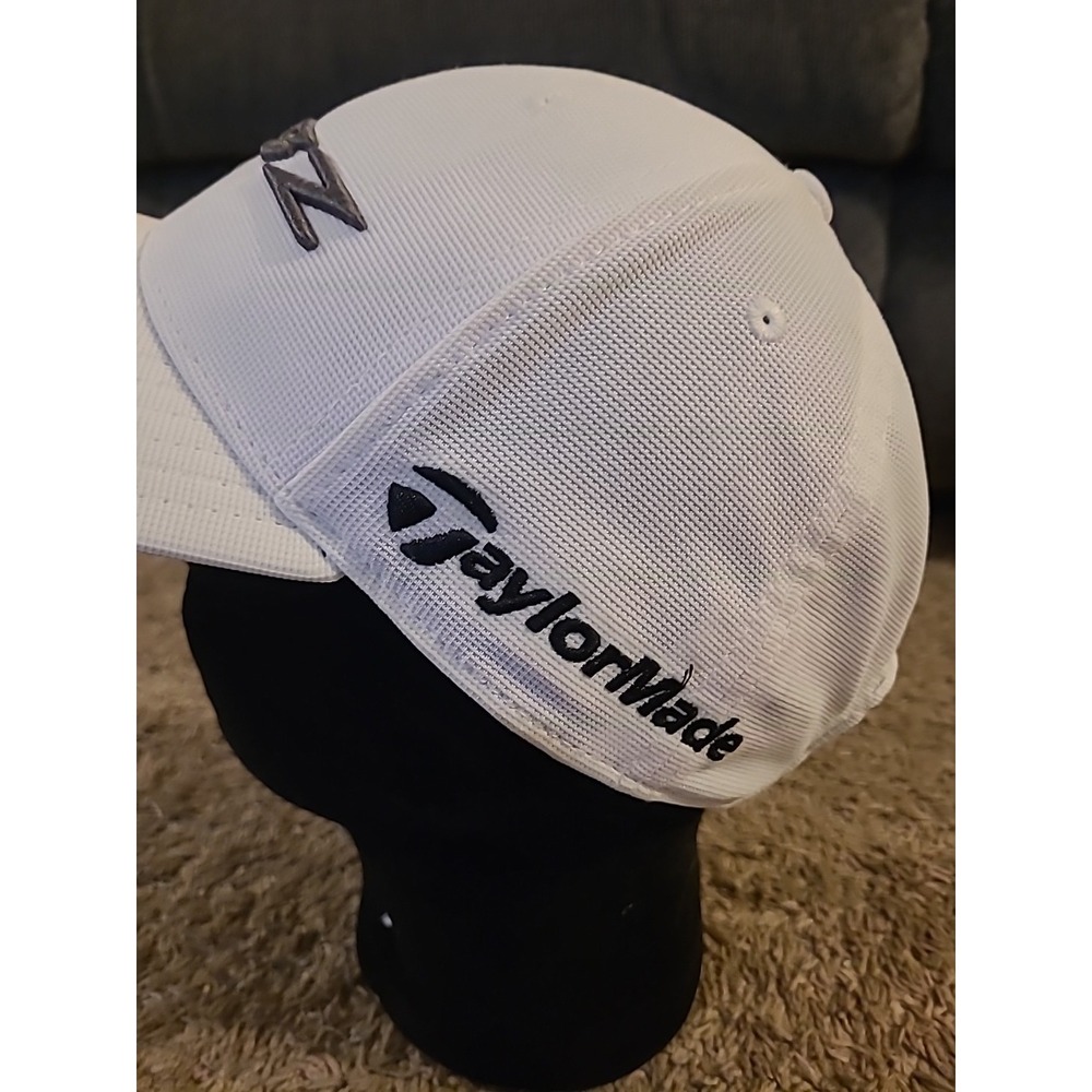 TaylorMade Golf Embroidered Hat Cap Adjustable White Embroidered OSFA